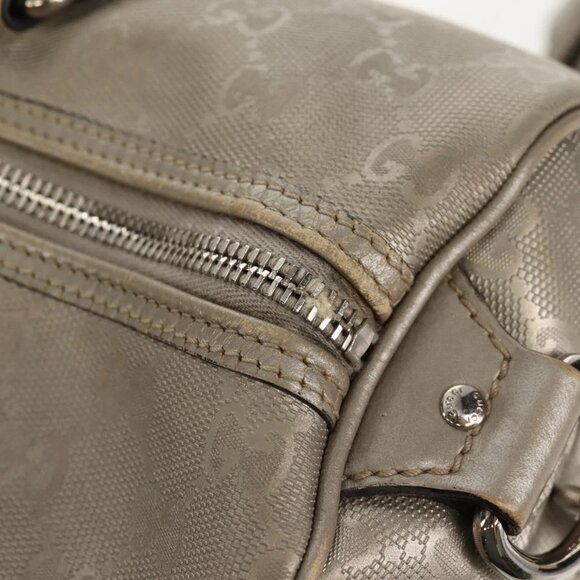 GUCCI GG Implementation Boston Bag PVC 2way Silver - Picture 12 of 16